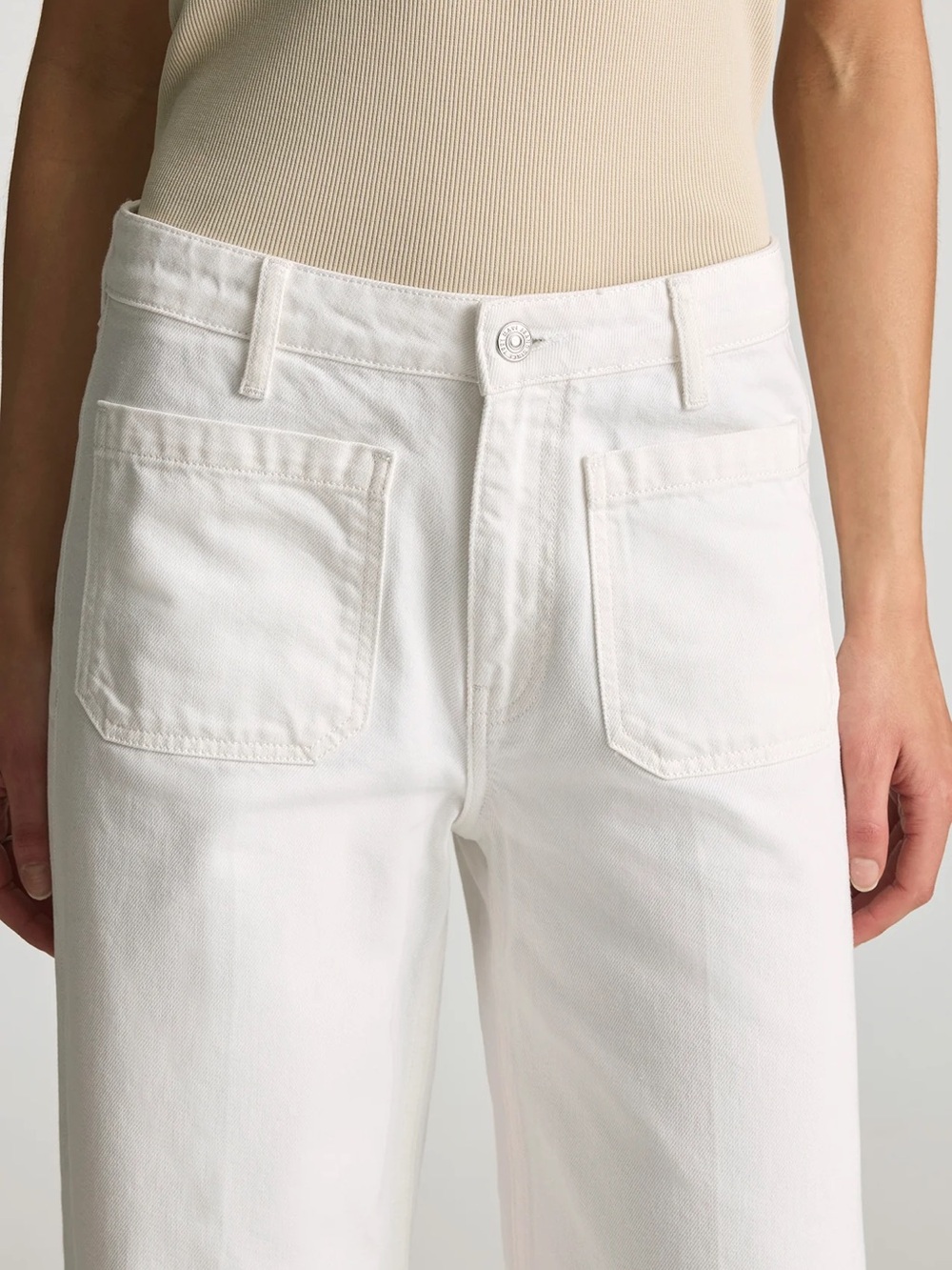 Mavi White Wide-Leg Jeans - Picture 2 of 3
